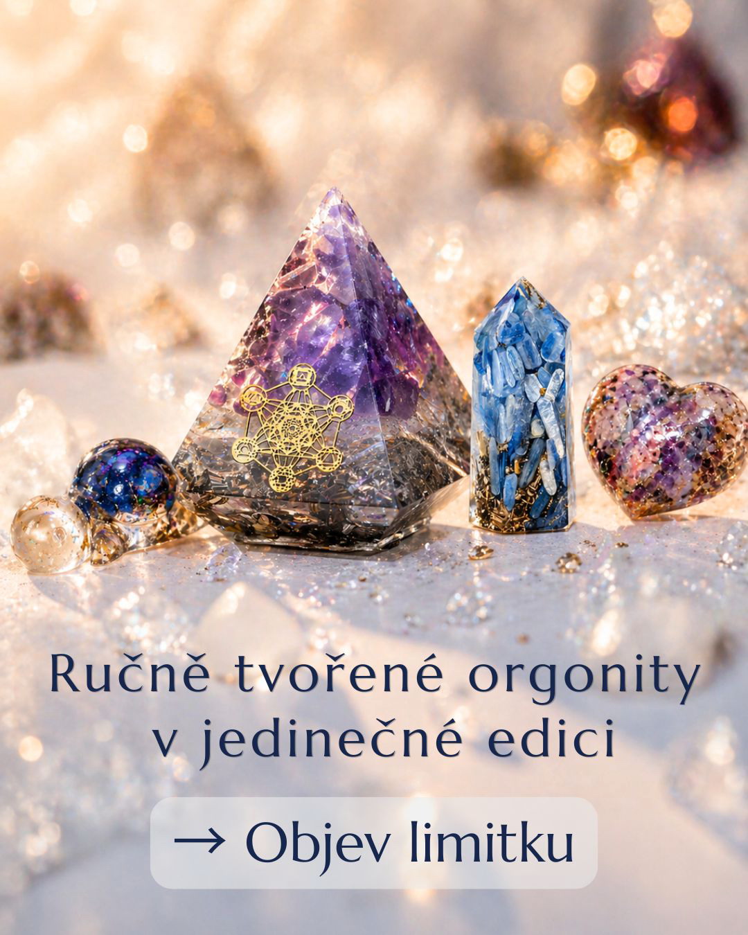 Ručně vyráběné orgonitové pyramidy, amulety a náhrdelníky | BohoMánie