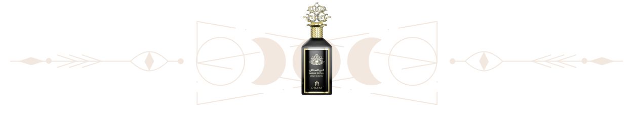 parfémy podle čaker – barevné flakony L’Haya černý