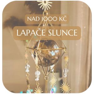 Lapače slunce nad 1000 Kč - krystalový lapač slunce se záhnědou - BohoMánie