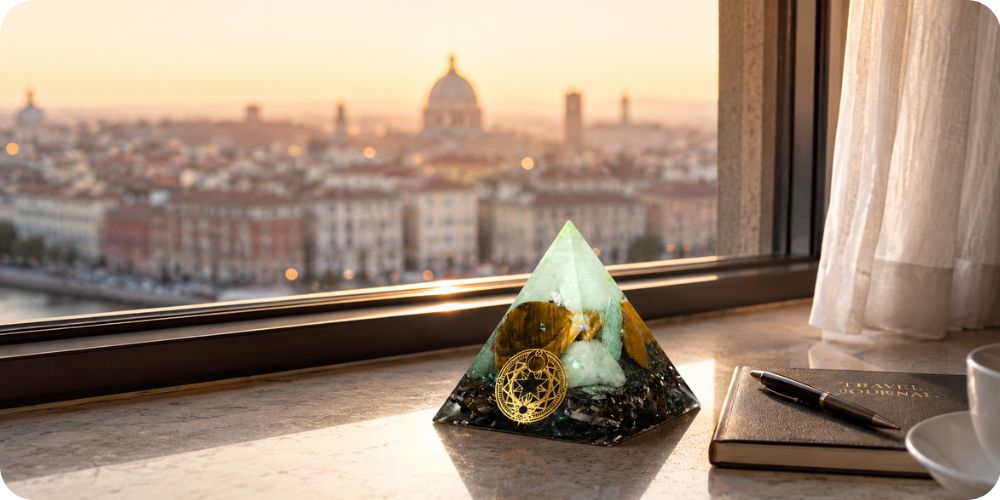 Orgonit pyramida s aventurínem