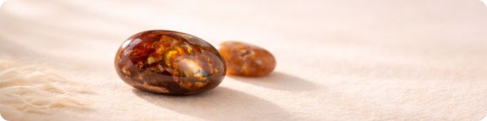 Ohnivý achát tromlovaný