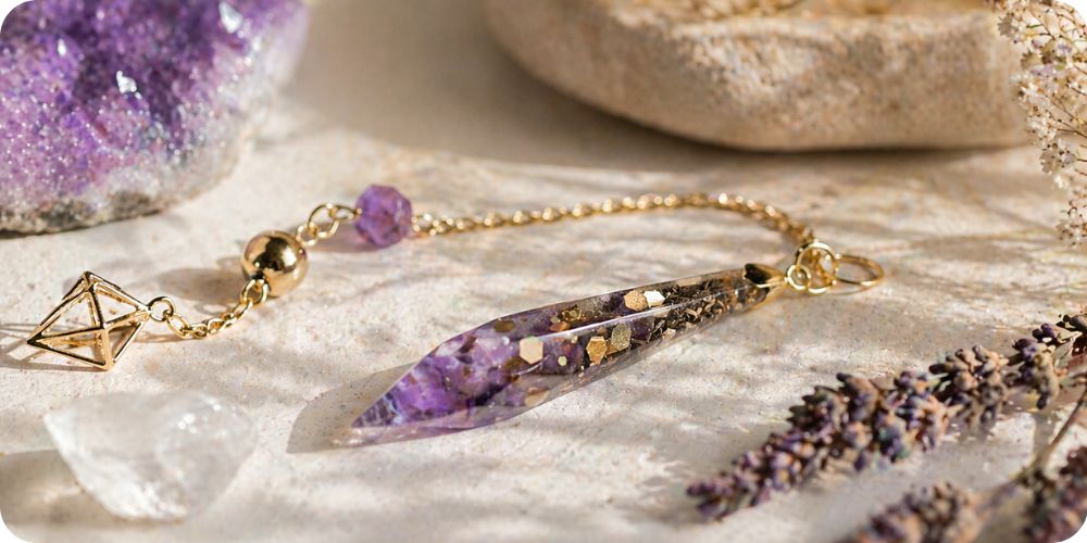 Orgonit kyvadlo s ametystem