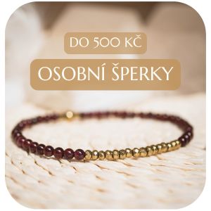 Osobní šperky do 500 Kč – náramek z minerálů