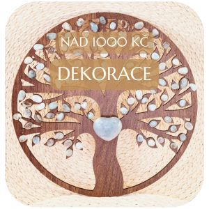 Dekorace nad 1000 Kč - strom života s krystaly - BohoMánie