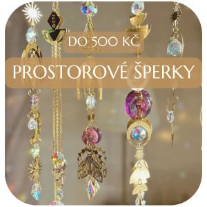 Prostorové šperky do 500 Kč – závěsný krystalový lapač
