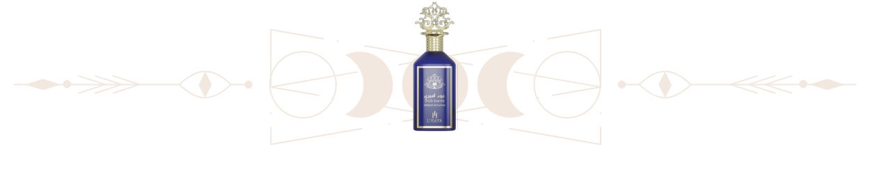 parfémy podle čaker – barevné flakony L’Haya indigo