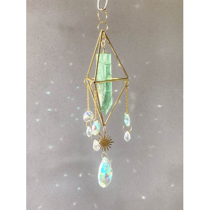 UKOTVENÍ SPIRITUALITY 1 * krystalový zářič * fluorit, suncatcher, lapač slunce, lapač slnka