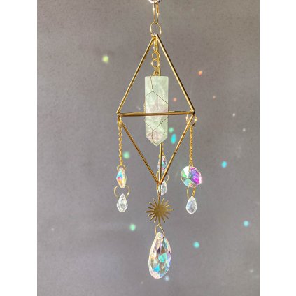 UKOTVENÍ SPIRITUALITY 2 * krystalový zářič * fluorit, suncatcher, lapač slunce, lapač slnka