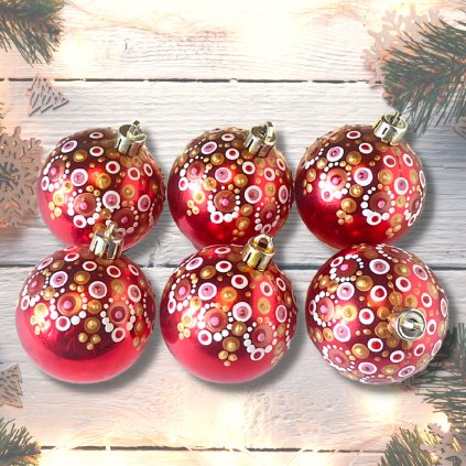 BohoManie boho banky s mandalami vanocni ozdoby sada c 57