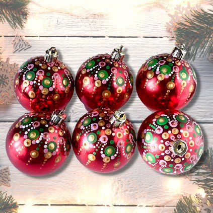 BohoManie boho banky s mandalami vanocni ozdoby sada c 62