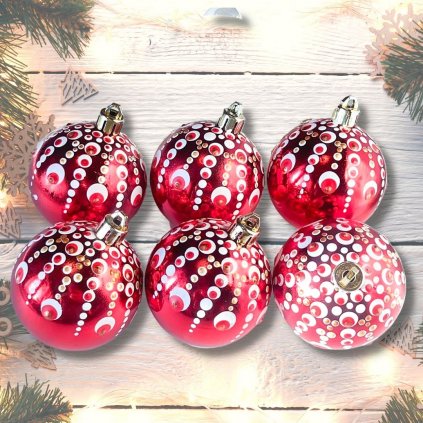 BohoManie boho banky s mandalami vanocni ozdoby sada c 63