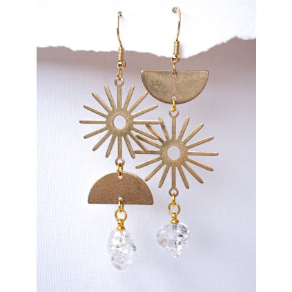 BohoManie nausnice slunecni harmonie kristal s turmalinem1