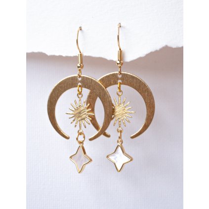 BohoManie nausnice mesicni hvezda perlet1