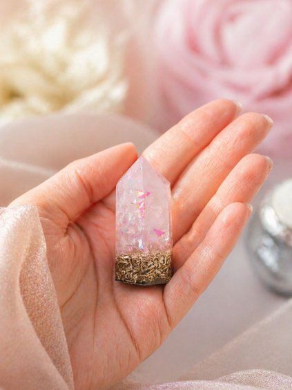 orgonit krystal ruzenin BohoMAnie Aura Amulet