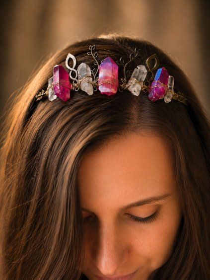 krystalova tiara divoke srdce kristal BohoManie 8