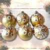 BohoManie boho banky s mandalami vanocni ozdoby sada c 19 zlaté champagne