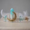 KRÁLOVNA NEBES * krystalová tiára * křišťál, karibský kalcit