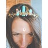 BohoManie amazonka noci krystalova tiara korunka amazonit7