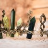 BohoManie strazkyne prirodnich sil krystalova tiara korunka serpentyn a kristal6