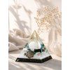 orgonit pyramida se selenitem BohoManie Aura Amulet