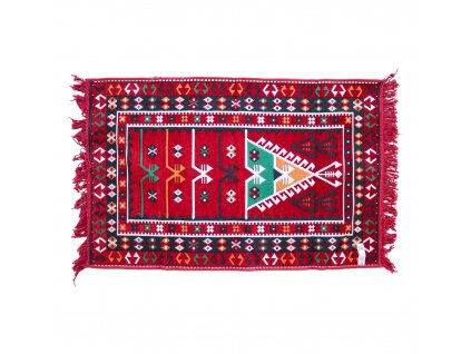 kilim koberce cerveny