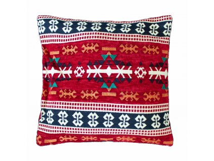 obliecka na vankus kilim cervena (1)