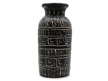 keramicka vaza lombock grecky vzor cierna