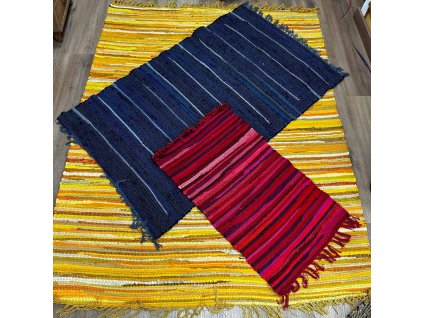 rucne tkany indicky koberec maly modry (4)