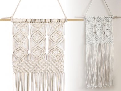 macrame ozdoba na stenu boho