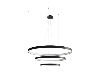 Luster RIO 3 55/78/110 čierna LED 4000K