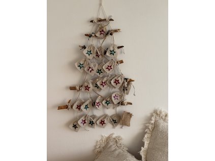 boho adventny kalendar vianocny stromcek 2v1 kópia
