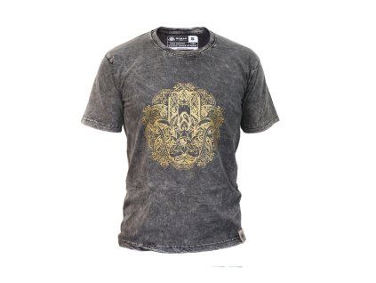 Tričko Hamsa Nepál - tmavo šedé