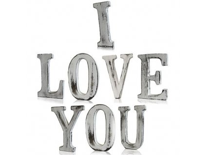 drevene pismena i love you