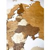 Nástenná drevená 3D mapa Európy
