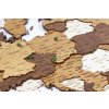 Nástenná drevená 3D mapa Európy