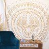 Dvojitý Bavlněný Přehoz – hamsa – bílý