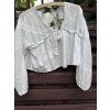 Boho top – halenka bílá