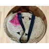 Boho jutová kabelka se střapcem Handmade