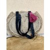 Boho Jutová kabelka so strapcom Handmade