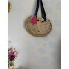Boho jutová kabelka se střapcem Handmade