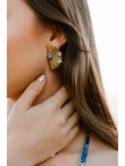 Náušnice grande - azurea blue