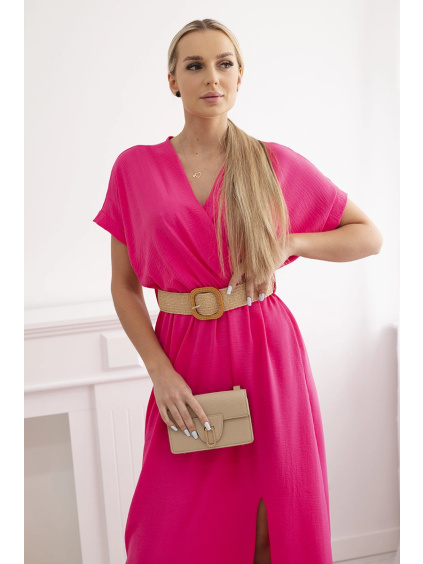 Dlouhé šaty s páskem