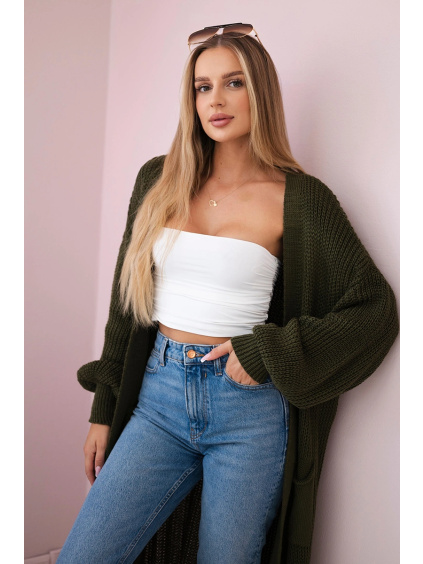 Basic kardigan s volnými rukávy