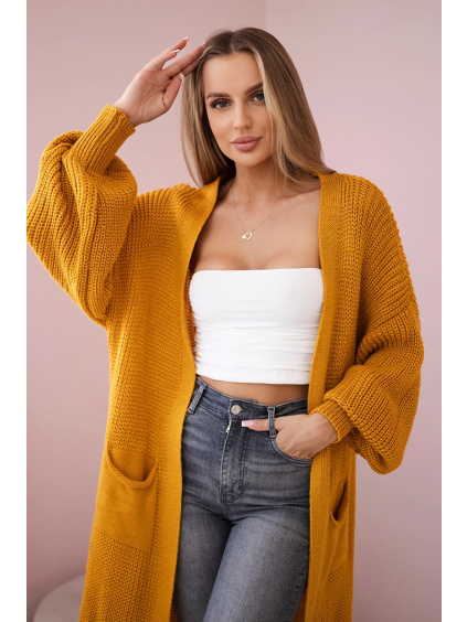 Basic kardigan s volnými rukávy