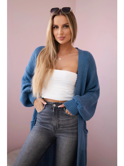 Basic kardigan s volnými rukávy