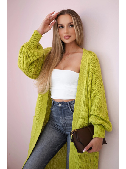 Basic kardigan s volnými rukávy