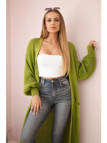 Basic kardigan s volnými rukávy