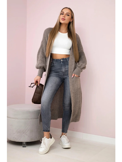 Basic kardigan s volnými rukávy