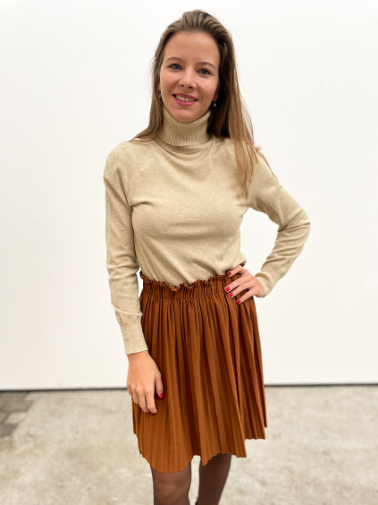 Sukně kouzlo Vánoc - hnědá