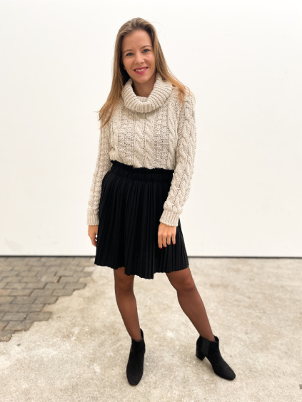 Sukně kouzlo Vánoc - černá